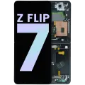 Inner OLED Assembly With Frame For Samsung Galaxy Z Flip 7 5G (US & International) (Service Pack) (Jet Black)