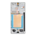 OLED Assembly With Frame For Samsung Galaxy S25 Ultra 5G (Used OEM Pull Grade B) (US & International Version) (Titanium White Silver) 