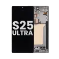OLED Assembly With Frame For Samsung Galaxy S25 Ultra 5G (Used OEM Pull Grade B) (US & International Version) (Titanium Gray) 
