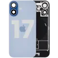 Back Glass w/ MagSafe Magnet & NFC & Flashlight Flex For iPhone 17 (Used OEM Pull: Grade C) (Mist Blue)