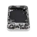 Back Housing W/ Charging Port Flex & Small Parts Compatible For iPhone 17 Pro (EU / Global Version) (Used OEM Pull: Grade A) (Silver)