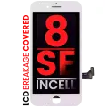 LCD Assembly With Steel Plate For iPhone 8 / SE (2020 / 2022) (Aftermarket Pro: XO7 Incell) (White)