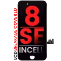 LCD Assembly With Steel Plate For iPhone 8 / SE (2020 / 2022) (Aftermarket Pro: XO7 Incell) (Black)