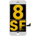LCD Assembly With Steel Plate For iPhone 8 / SE (2020 / 2022) (Refurbished) (White)