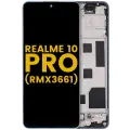 LCD Assembly With Frame For Realme 10 Pro (RMX3661) (Refurbished) (Nebula Blue)