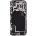 Back Housing W/ Charging Port Flex & Small Parts Compatible For iPhone 17 Pro Max (EU / Global Version) (Used OEM Pull: Grade A) (Silver)