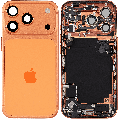 Back Housing W/ Charging Port Flex & Small Parts Compatible For iPhone 17 Pro (EU / Global Version) (Used OEM Pull: Grade A) (Cosmic Orange)
