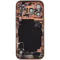 Back Housing W/ Charging Port Flex & Small Parts Compatible For iPhone 17 Pro (EU / Global Version) (Used OEM Pull: Grade A) (Cosmic Orange)
