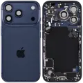 Back Housing W/ Charging Port Flex & Small Parts Compatible For iPhone 17 Pro (EU / Global Version) (Used OEM Pull: Grade A) (Deep Blue)