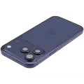 Back Housing W/ Charging Port Flex & Small Parts Compatible For iPhone 17 Pro (EU / Global Version) (Used OEM Pull: Grade A) (Deep Blue)