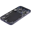 Back Housing W/ Charging Port Flex & Small Parts Compatible For iPhone 17 Pro (EU / Global Version) (Used OEM Pull: Grade A) (Deep Blue)
