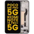OLED Assembly With Frame For Xiaomi Poco M8 Pro 5G / Redmi Note 15 Pro+ 5G (Refurbished) (Silver)