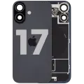 Back Glass w/ MagSafe Magnet & NFC & Flashlight Flex For iPhone 17 (Used OEM Pull: Grade B) (Black)