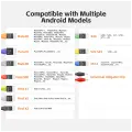 D02 Power Cord For OPPO Find X2 (2020) / Find X5 (2022) / Find X7 (2024) / Huawei Mate 30 / Mate 40 / Mate 50 Pro / Pura 70 / Xiaomi 14 / Sanmsung S20 / S22 / S23 (Android & Harmony OS Models) (YCS)