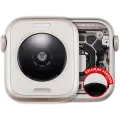Housing Assembly For Watch Series SE 3rd (40MM) (Used OEM Pull: Grade A) (Cellular Version) (Aluminum / Starlight)