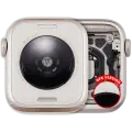 Housing Assembly For Watch Series SE 3rd (40MM) (Used OEM Pull: Grade A) (GPS Version) (Aluminum / Starlight)