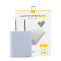 30W Dual-Port Wall Charger with GaN Fast Charging (USB-C + USB-A) (AmpSentrix Pro) (Pink)