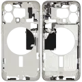 Mid-Frame Housing  W/ Small Parts For iPhone 15 Pro Max (EU / Global Version) (Used OEM Pull: Grade C) (White Titanium)
