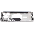 Mid-Frame Housing  W/ Small Parts For iPhone 15 Pro Max (EU / Global Version) (Used OEM Pull: Grade C) (White Titanium)