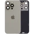 Back Glass w/ MagSafe Magnet & NFC & Flashlight Flex For IPhone 15 Pro (Genuine OEM) (Natural Titanium)