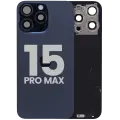 Back Glass w/ MagSafe Magnet & NFC & Flashlight Flex For iPhone 15 Pro Max (Used OEM Pull: Grade B) (Blue Titanium)
