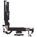 Charging Port Flex Cable For iPhone 17 (Used OEM Pull) (Black)