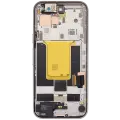 OLED Assembly With Frame Compatible (With Fingerprint Sensor) For Google Pixel 9A (Refurbished) (Porcelain)