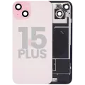 Back Glass w/ MagSafe Magnet & NFC & Flashlight Flex For iPhone 15 Plus (Used OEM Pull: Grade C) (Pink)