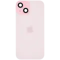 Back Glass w/ MagSafe Magnet & NFC & Flashlight Flex For iPhone 15 (Service Pack) (Pink)