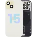 Back Glass w/ MagSafe Magnet & NFC & Flashlight Flex For iPhone 15 (Service Pack) (Yellow)