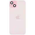 Back Glass w/ MagSafe Magnet & NFC & Flashlight Flex For iPhone 15 Plus (Service Pack) (Pink)