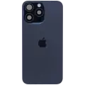 Back Glass w/ MagSafe Magnet & NFC & Flashlight Flex For IPhone 15 Pro Max (Service Pack) (Blue Titanium)