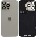 Back Glass w/ MagSafe Magnet & NFC & Flashlight Flex For IPhone 15 Pro Max (Service Pack) (Natural Titanium)
