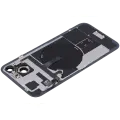 Back Glass w/ MagSafe Magnet & NFC & Flashlight Flex For IPhone 15 Plus (Genuine OEM) (Black)