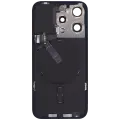 Back Glass w/ MagSafe Magnet & NFC & Flashlight Flex For iPhone 15 Pro (Genuine OEM) (UK / EU Version) (Black Titanium)