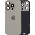 Back Glass w/ MagSafe Magnet & NFC & Flashlight Flex For iPhone 15 Pro (Genuine OEM) (UK / EU Version) (Natural Titanium)