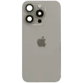 Back Glass w/ MagSafe Magnet & NFC & Flashlight Flex For iPhone 15 Pro (Genuine OEM) (UK / EU Version) (Natural Titanium)
