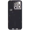 Back Glass w/ MagSafe Magnet & NFC & Flashlight Flex For iPhone 15 Pro (Genuine OEM) (UK / EU Version) (Natural Titanium)