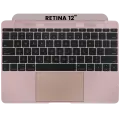 Top Case with Keyboard (ANSI US) For MacBook 12" A1534 (2016-2017) (Used OEM Pull: Grade A) (Rose Gold)
