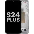 OLED Assembly With Frame For Samsung Galaxy S24 Plus (Used OEM Pull: Grade B) (Amber Yellow)