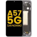 OLED Assembly With Frame For Samsung Galaxy A57 5G (A576 / 2026) (Refurbished) (Gray) 