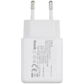 2 Plug - 20W USB Type C And USB Type A Wall Power Adapter (AmpSentrix) (220V Euro)
