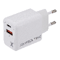 2 Plug - 20W USB Type C And USB Type A Wall Power Adapter (AmpSentrix) (220V Euro)
