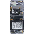 Inner OLED Assembly For Samsung Galaxy Z Flip 5G (US & International) (Used OEM Pull Grade A) (Mystic Black) 