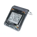 Inner OLED Assembly For Samsung Galaxy Z Flip 5G (US & International) (Used OEM Pull Grade A) (Mystic Black) 