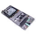 Inner OLED Assembly For Samsung Galaxy Z Flip 5G (US & International) (Used OEM Pull Grade A) (Mirror Purple) 
