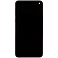 OLED Assembly With Frame For Samsung Galaxy S10E (Blemish: Grade B) (Cardinal Red)
