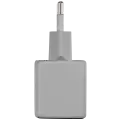 30W Dual-Port Wall Charger with GaN Fast Charging (USB-C + USB-A) (AmpSentrix Pro) (220V Euro) (Natural Titanium)