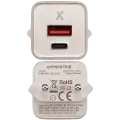 30W Dual-Port Wall Charger with GaN Fast Charging (USB-C + USB-A) (AmpSentrix Pro) (220V Euro) (Desert Titanium)