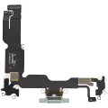 Charging Port Flex Cable For iPhone 15 Plus (Used OEM Pull) (Green)